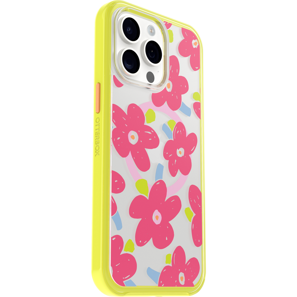 iPhone 15 Pro Max Symmetry Series Clear Case for MagSafe Fluttering Flora