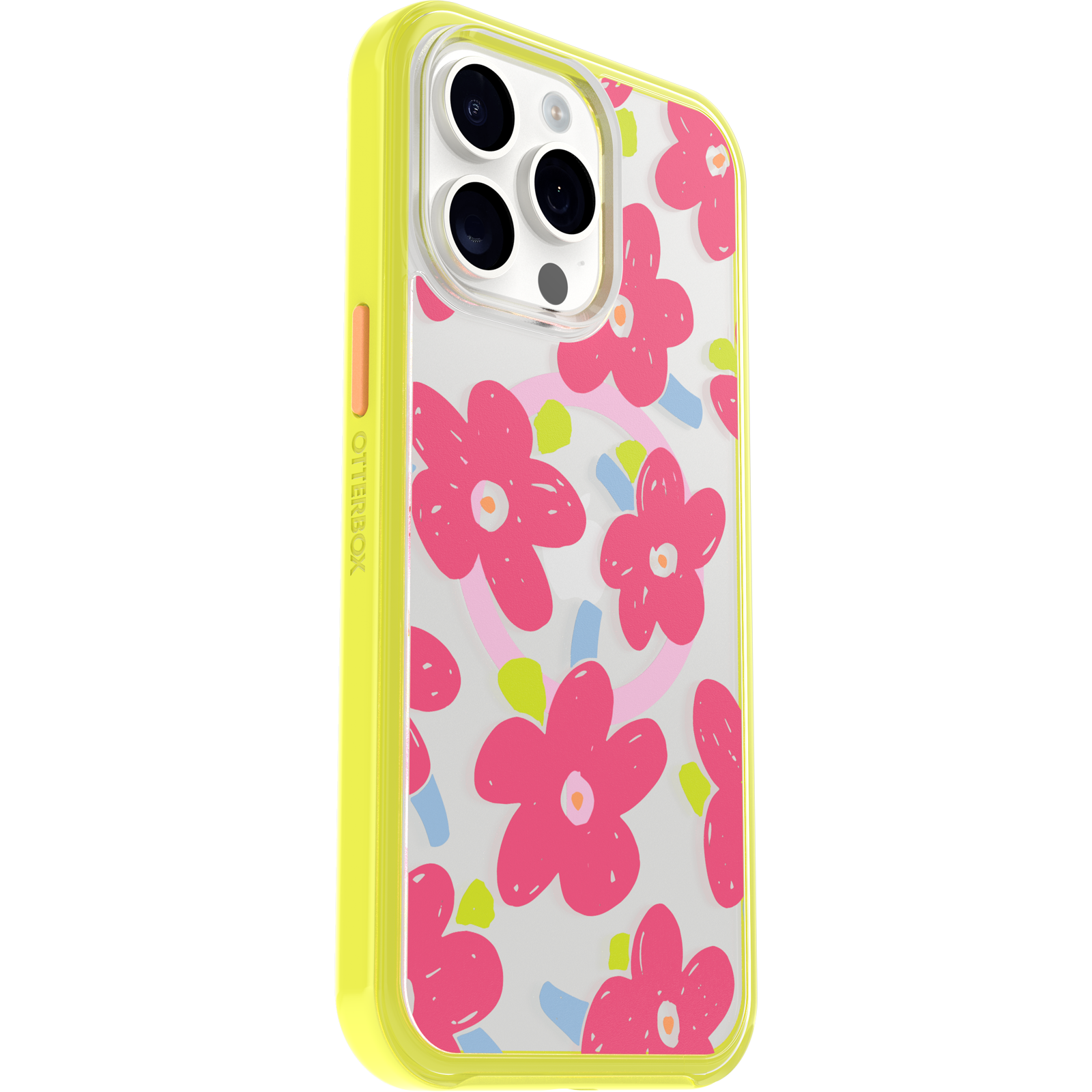 iPhone 15 Pro Max Symmetry Series Clear Case for MagSafe Fluttering Flora