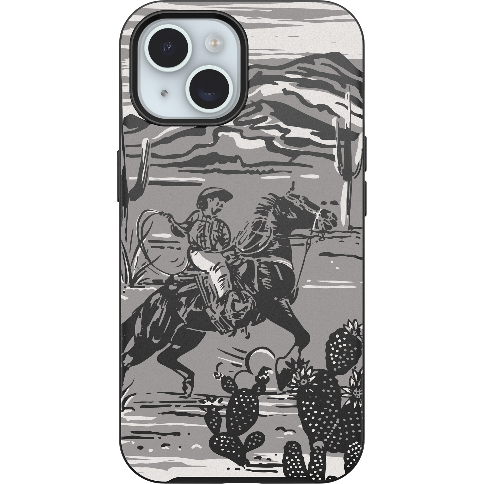 iPhone 17e, iPhone 16e, iPhone 15 and iPhone 14 Symmetry Series Case for MagSafe Western Noir Collection